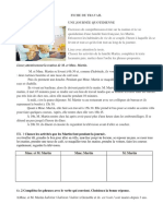 Fiche de Travail - Une Journee Quotidienne