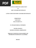 Download A Project Report on HDFC Insurance Employees Satisfaction by varun_bawa251915 SN36195452 doc pdf