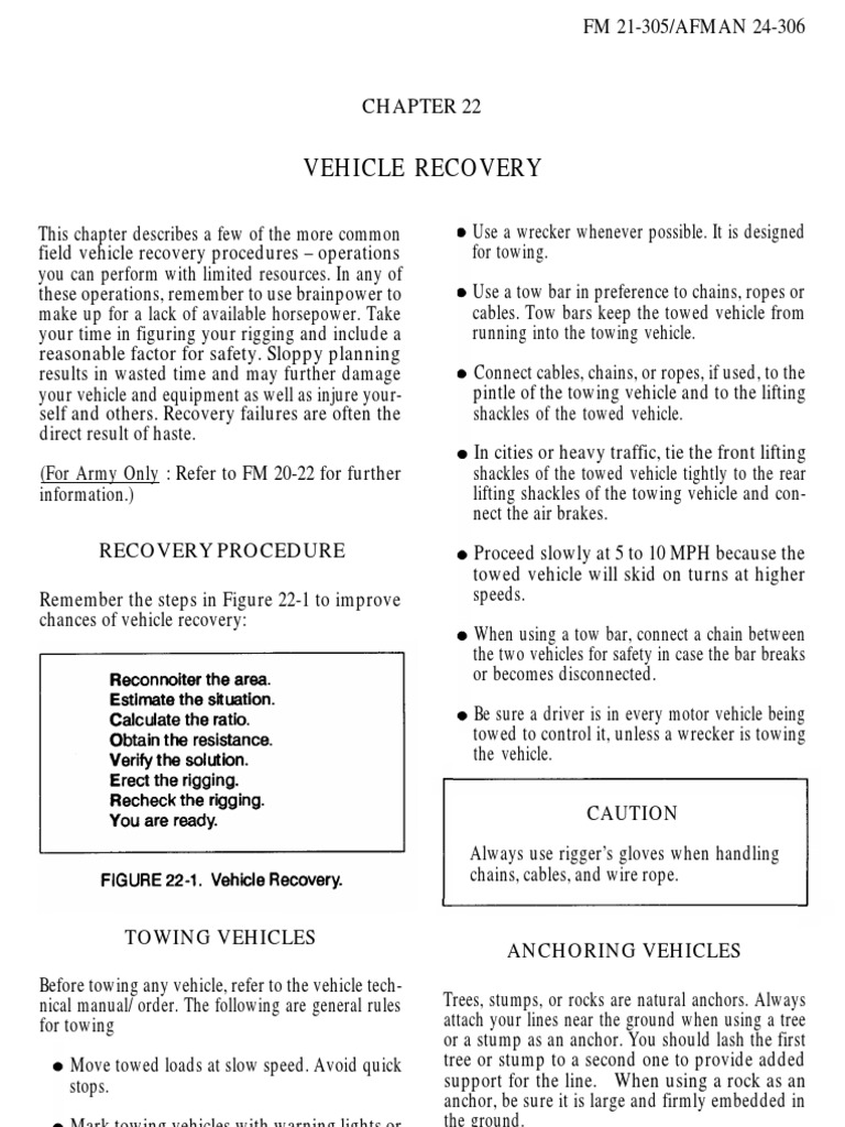 4 X 4 Off Road Vehicle Recovery | PDF