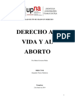 Derecho A La Vida y Al Aborto PDF