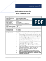 Lockheed Martin Australia Work Assignment Form