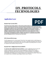 Common Protocols and Technologies