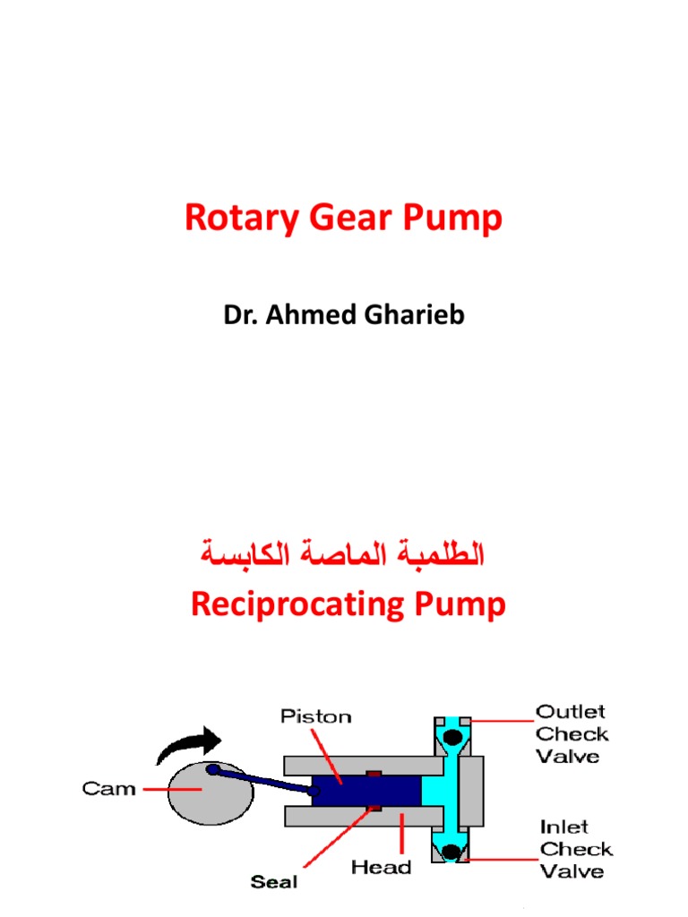 Rotary Gear Pump: Dr. Ahmed Gharieb | PDF