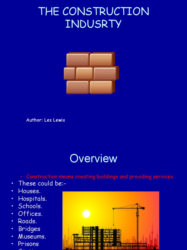 Overview of the Construction Industry | PDF | Apprenticeship | Body ...