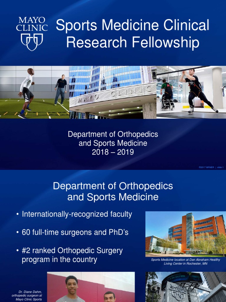 Fellowship Brochure Orthopedic Surgery Knee