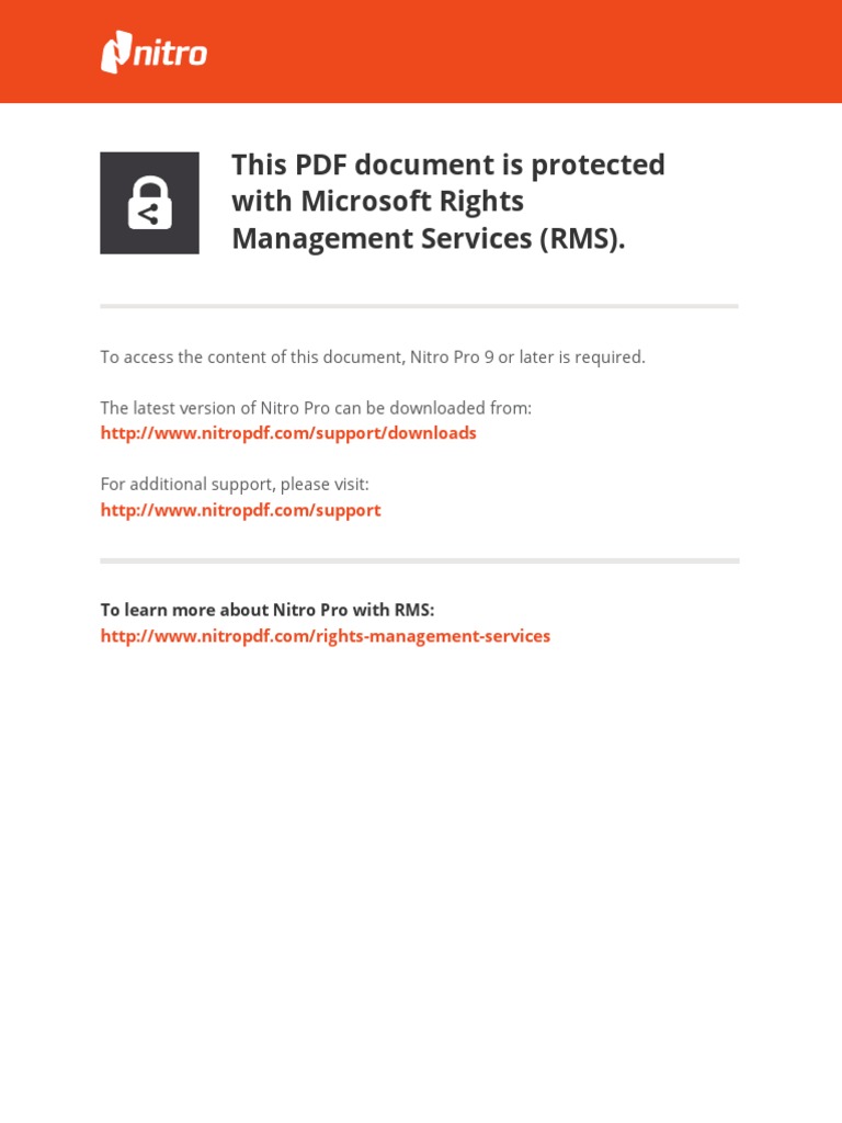 This PDF Document Is Protected With Microsoft Rights Management ...