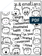 Feelings and Emotions Matching Picture Description Exercises Tests - 61685