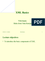 XML Basics: With Thanks Slides From Nitin Rastogi