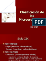 Clasificacion de Los Microorganismos