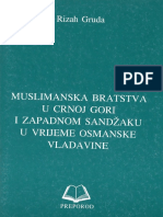 Rizah Gruda - Muslimanska Bratstva U Crnoj Gori I Zapadnom Sandzaku U Vrijeme Osmanske Vladavine PDF