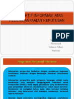 Kamis Perspektif Informasi Atas Kebermanfaatan Keputusan