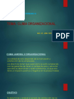 CLIMA ORGANIZACIONAL