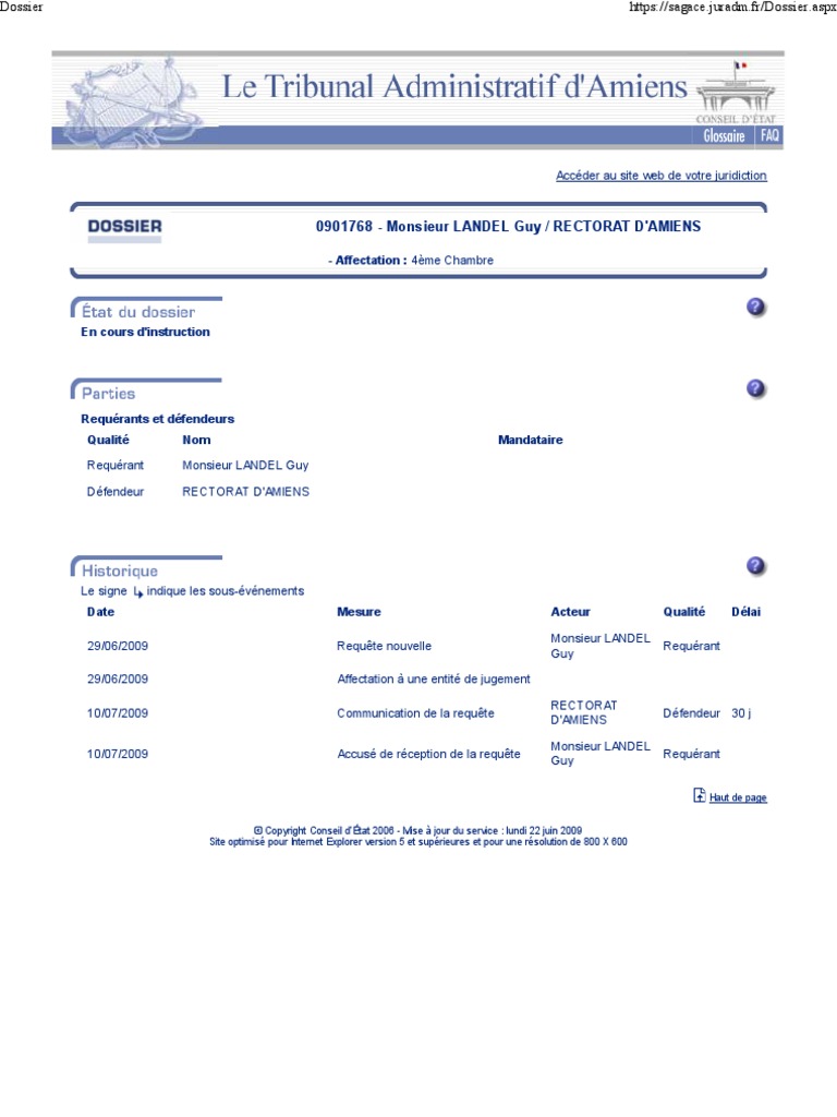 lettre recommandée tribunal