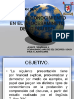 Tipos de Conocimiento en El Procesamineto Del Discurso