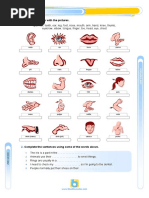 Body Parts PARTES DEL CUERPO EN INGLÉS