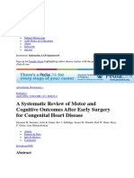 A Systematic Review of Motor and Cognitive Outcomes After Early Surgery For Congenital Heart Disease