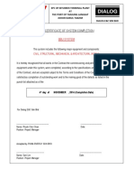 EPC Bitumen Terminal Plant Certificate System Completion