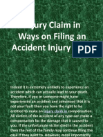 Injury Claim in
