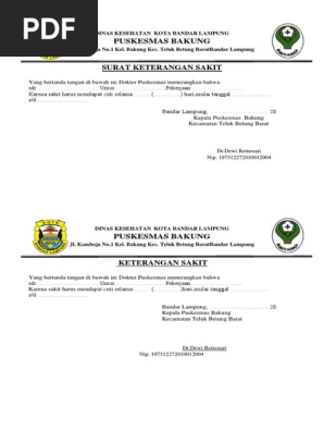 Surat Keterangan Sakit