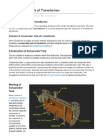 Air Cell & Conservator Tank of Transformer