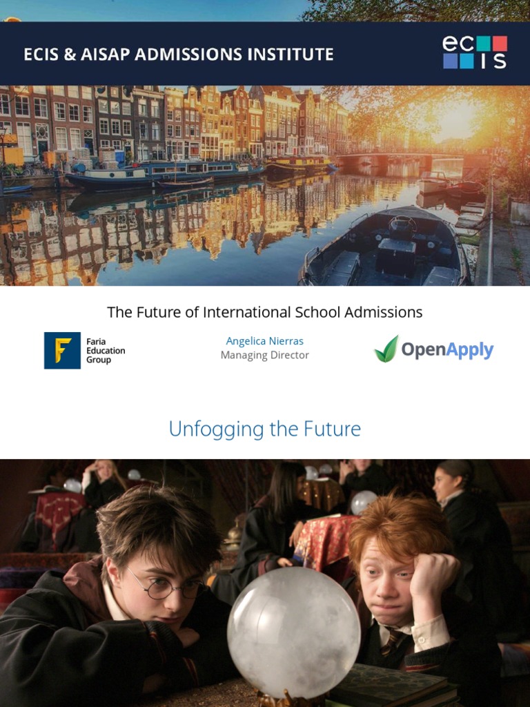 ECIS Future of Admissions | PDF | Prediction | Educational Assessment