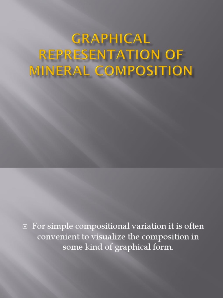 Graphical Representation of Mineral Composition | PDF | Silicon Dioxide ...
