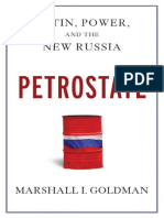 Marshall I. Goldman Petrostate Putin, Power, and The New Russia 2008 PDF