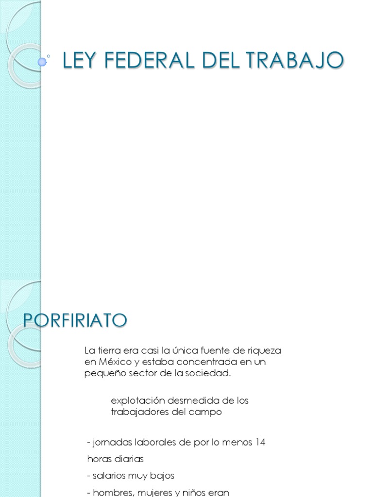 Historia de la Ley Federal del Trabajo | PDF | Derecho laboral | Justicia