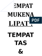 Tempat Mukena