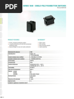 Series 1846 - Single-Pole Pushbutton Switches: Product Features On Request