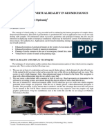 Applications of Virtual Reality in Geomechanics