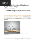 Download 9 Contoh Teks Short Story Telling Bahasa Inggris Beserta Artinya by Rocky Morkhyn SN362014422 doc pdf