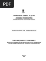 PARTICIPAÇÃO POLÍTICA E INTERNET