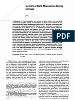 Electromyographic Activity of Back Musculature During Williams' Flexion Exercises