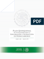 SENER - Plan Quinquenal Licitaciones Hidrocarburos