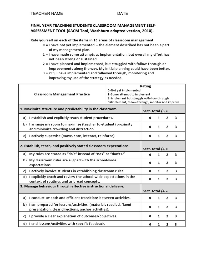 self-assessment-tool-for-teachers-pdf-behaviorism-behavioural