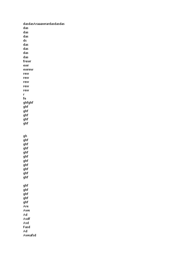 Random Text Placeholder Document | PDF