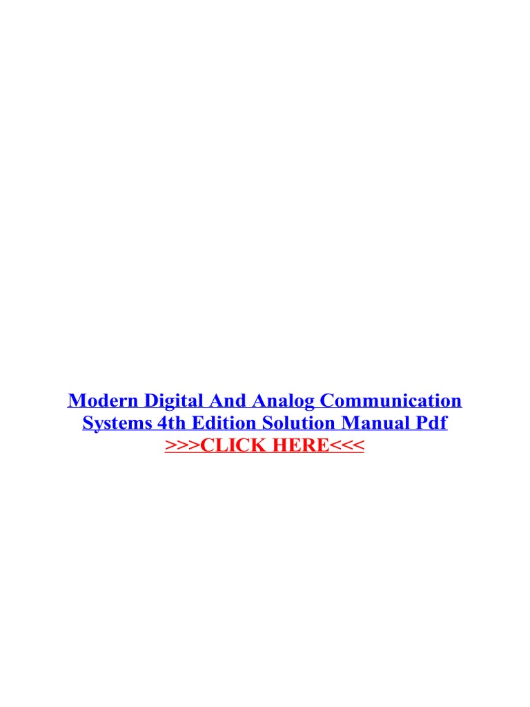 1pdf.net Modern Digital and Analog Communication Systems 4th Edition Solution  Manual PDF PDF 32 Bplathi Solution Hi Frnds i Hv Uploaded Bplathi File Name  ...