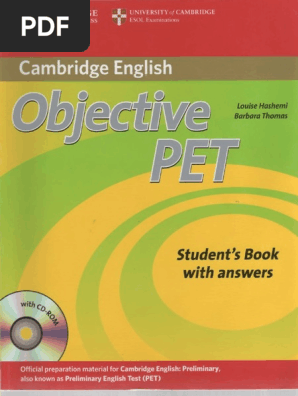 Objective Pet Sb Adjective Multiple Choice - 