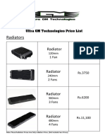Ultra GM Technologies Products Price List