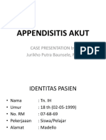 Akut Appendisitis: Presentasi Kasus dan Tinjauan