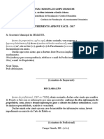 Requerimento 2017 Aprove Facil