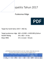 Data Hepatitis Tahun 2017: Puskesmas Ridge