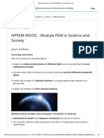 HPFEM MOOC - Module FEM in Science and Society: Reference Text
