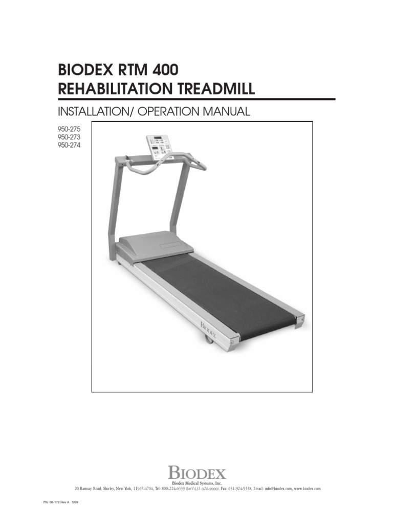 Biodex RTM 400 PDF Physical Therapy Electric Motor