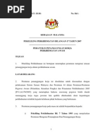 Pekeliling Perkhidmatan Bil 17/2007 - Peraturan Penanggungan Kerja