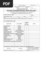 Incoming Inspection Form Rev