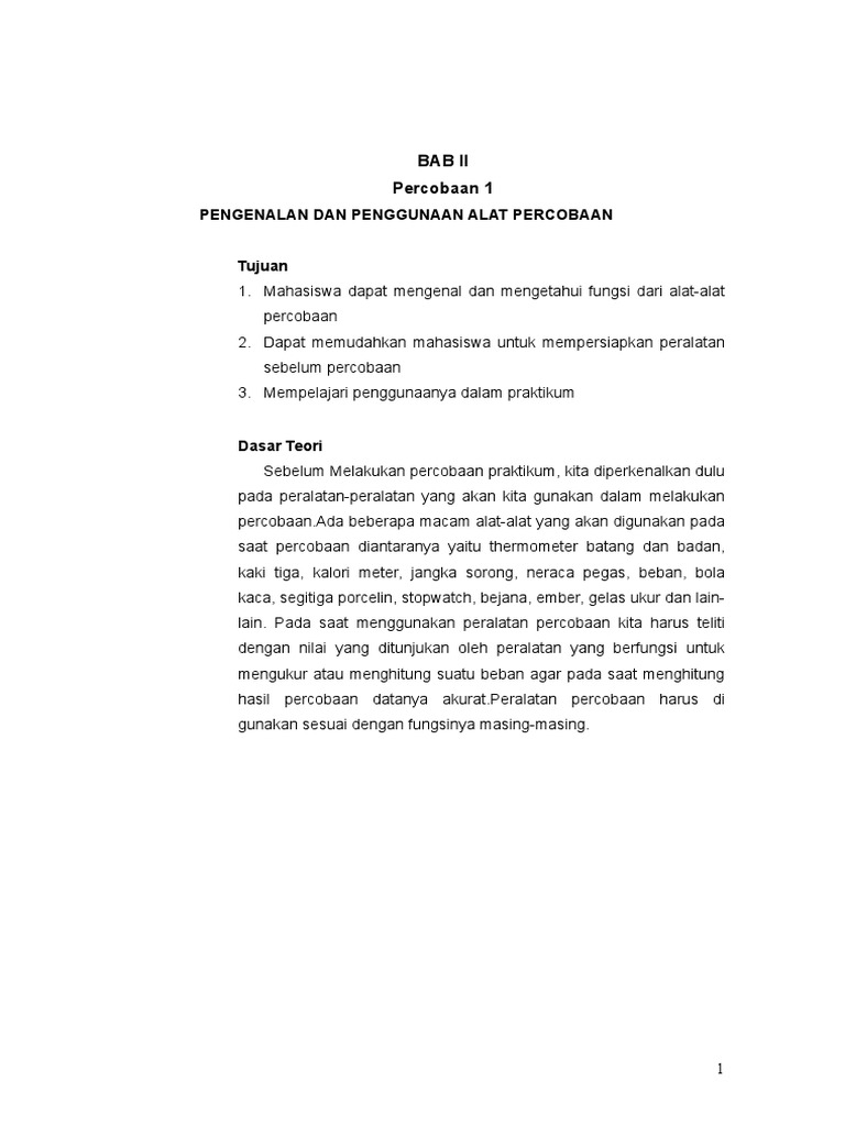 Laporan Resmi Fisika 1 Contoh