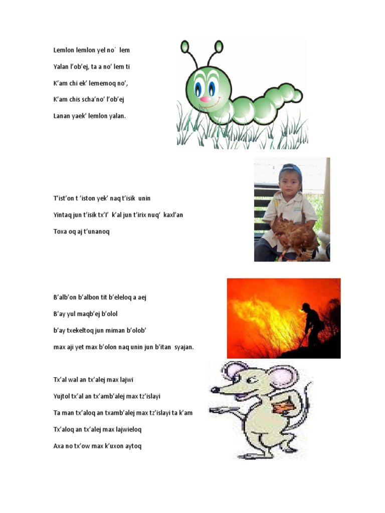 Trabalenguas en q'Anjob'Al PDF