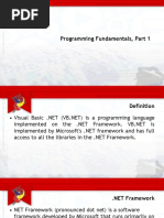 Visual Basic Programming Fundamentals